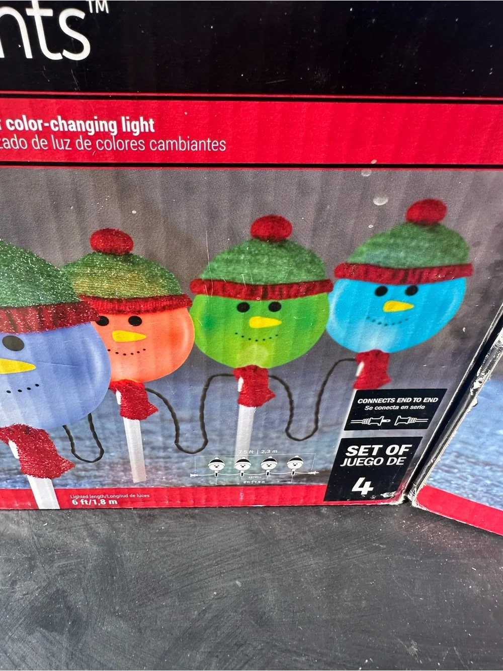 LightShow SynchroLights LED Snowman Stake Lights - Multicolor